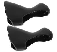 UKCOCO Bike Handle Protector Silicone Brake Lever Cover for Road Bikes | Black Pair, Easy Installation, Shock Absorption and Anti Skid, Protective Sleeves for Cycling Controls