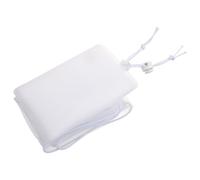 UKCOCO Bird Cage Cover Elastic Drawstring, Pure White Tulle Mesh Birdcage Protector for Parakeet and Songbird, 34cm Height, Fits Circumference 100-200cm, Dust and Seed Guard Accessory