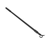 UKCOCO Black Aluminium Alloy Extendable Curtain Rod 60cm Telescopic Window Blind Wand Replacement with Easy Opening and Closing for Vertical Blinds in Bedrooms and Living Rooms
