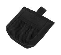 UKCOCO Black Dog Training Treat Pouch with Hook, Large-capacity Pet Snack Bag for Daily Walks and Traveling, Easy to Use Cloth and Stainless Steel Portable Dog Food Bag