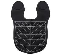 UKCOCO Black Hairdressing Cape 70X50Cm Angular and Straight Hair Cutting Guidelines, Barber Cape for Hair Dye Treatment and Styling Sessions