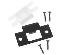 UKCOCO Black Metal Secure Locking and Unlocking Function and Door Strike Plate Room Locks for T-Shaped Design with Wooden Door Lock Tongues