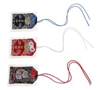 UKCOCO Blessing Bags Plastic and Cloth Material with Decorative Effect 3pcs Japanese Style Lucky Blessing Bags Graduation Season for Christmas and New Year Decors