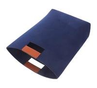 UKCOCO Blue Felt Bible Carrying Pouch Shopping Tote Bag for Students | Strong Stitching, Handle and Organized Interior, Simple Elegant Style for Errands, Camping, Wallet Cosmetics