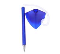 UKCOCO Blue Ink Reception Desk Pen with Secure Spring Chain and Counterfeiting Design Gel Pen with Base for Retail Stores and Hotels Convenient and Writing Tool