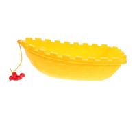 UKCOCO Boat for Pool and Bathtub Play Safe Boat for Indoor Outdoor Use at Beach Garden Bath Multiuse Yellow Cement Brick Design for Boys