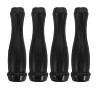 UKCOCO Boiler Stove Handle Replacement 4Pcs Vintage Black Fireplace Door Handles Anti-Scald Design for Wood Burning and Pellet Stove Doors, for Fireplace Screen Accessories