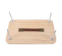 UKCOCO Book Binding Press: Wooden Bookbinding Tool - Manual Screw Press for DIY Crafting - Heavy Duty Book Flat Machine for Restoration Paper Flattening 12.93X7.82in