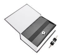 UKCOCO Book Safe Box Simulation Book Lock Box with Coded Lock Paper and Iron Pp for Money and Love Letters School Dormitory