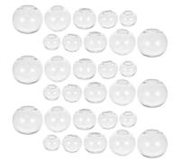 UKCOCO Bottles Christmas Mini Spheres 100pcs Hollow Globe Glass for Pendant Charms Earring Making Lightweight Portable Glass Orbs DIY Jewelry and, for Handmade Crafts Decoration
