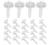 UKCOCO Brad Paper Fasteners Two-Legged Nails for Silver Iron Double-Legged Design Round Flat Head Cross Sign Decorative Touch Extra Strength Home Use Arts and Crafts Kit 100pcs