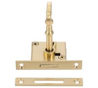 UKCOCO Brass Cabinet Door Lock Set with Key, Square Shape, Golden Finish, Easy to Install and Secure, for Kitchen Cabinets, Drawers, Mailboxes, and Office Furniture
