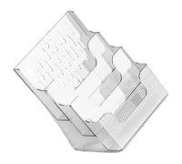 UKCOCO Brochure Holder Multi Pocket Display Stand Lightweight Plastic Paper and Pamphlet Organizer Suitable for Office Building and Hotel Use
