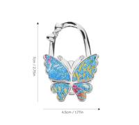 UKCOCO Butterfly Metal Purse Hook for Office Desk, Versatile Bag Holder for Hanging Handbags, Keys, Sweaters, and Hats, Space Saving Desk Accessory