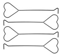 UKCOCO Candle No Burr Iron with Heart Design Candle Wick Hooks 4pcs Wick for Extinguishing for Home and Kitchen
