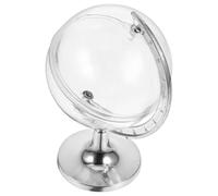 UKCOCO Candy Boxes for Organizing 10pcs Elegant Globe and Multi-functional Silver Plastic Storage Containers Sweets Small Treasures for Weddings and Special Events