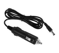 UKCOCO Car Charger Black 12v-24v Dc Male 36w 5.5x2.1mm 3a Plastic Metal Extended Power Cord Cigarette Lighter Power Cord for Electrical Devices and Air Pump in Vehicles