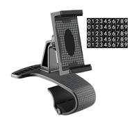UKCOCO Car Phone Mount for Dashboard with 360 Degree Rotatable Stand, Black PC and Abs Material, Convenient to Use for Watching Navigation in Car
