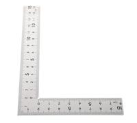 UKCOCO Carpenter Square Tool Mini L-shaped Measuring Ruler Stainless Steel with Double-sided Scales 15x10cm, Easy-to-clean Precision Marking Tool for Woodworking Professionals on The Go