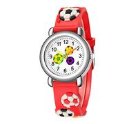 UKCOCO Cartoon Football Design Watch Boys and Girls Wristwatch for Boys Girls Lightweight Stylish