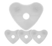 UKCOCO Cat Water Fountain Filter Replacement 4Pcs Heart Shaped High Iodine Carbon Filters for Pet Water Fountains Easy Install Reusable for Daily Use