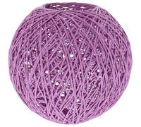 UKCOCO Ceiling Pendant Light Shade: Purple Rattan Lampshade Samll Globes Lampshade Cover for Chandelier Pendant Light,Diameter: 5.9inch/15cm,Opening:2.36inch/6cm