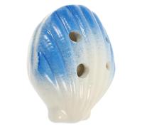 UKCOCO Ceramic Cartoon Shell Ocarina for Beginners Portable Wind Instrument with Solid Wear Resistant Material Creative Musical Gift in Blue