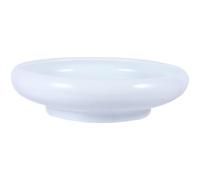 UKCOCO Ceramic Cat Bowls Raised with Non-slip and Anti-overflow Features White round Pet Eating Bowl for Kittens and Birds Raised Cat Food Ceramic for Mess-free Feeding