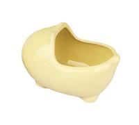 UKCOCO Ceramic Hamster Bathtub and Cooling Pet House Nest Small Animal Bathing Tub and Sleeping Bed for Summer Heat Relief