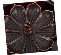 UKCOCO Ceramic Lotus Incense Burner with Flower Holder Traditional Asian Style Stick and Cone Incense Holder for Buddhist Rituals Aromatherapy Relaxation and Air Purification
