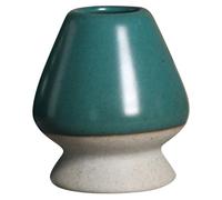UKCOCO Ceramic Matcha Whisk Holder Japanese Traditional Blue Tea Ceremony Accessory Stand for Matcha Whisk Storage and Display Component