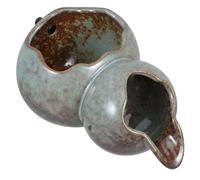 UKCOCO Ceramic Water Fountain Spitter Accessory for Small Ponds, Replaceable Fountain Nozzle with Kiln-glazed Gourd Jar Design, Outdoor Pond Water Feature Part