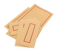 UKCOCO Chinese Style Letter Paper Envelope Set Vintage 18x25cm Writing Paper 50 Sheets Kraft Border with 50 Chinese Style Envelopes for Office and Personal Stationery