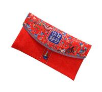 UKCOCO Chinese Wedding Red Envelopes Money Holder L Size Traditional Double Happiness Cash Envelope for Marriage Engagement with Chinese Style Design