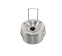 UKCOCO Cigarette Bin Wall Mounted Stainless Steel Ashtray with Lid and Hanging Rack, Metal Ash Holder for Toilet, Home, Office, and Indoor Smoking Environments