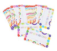 UKCOCO Classroom Reward Cards 150 Sheets Loyalty Punch Cards Different Hole Patterns for Positive Behaviour Encouragement Suitable for Teachers and Students