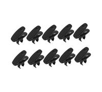 UKCOCO Clip-on Microphone Holder 10pcs 10mm Rotatable Lapel Mic Clip Black for Podcast and Public Speaking