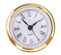 UKCOCO Clock Insert Vintage Style Quartz Clock Face with Roman Numbers High Precision for DIY and Home Decor Plastic and Metal Material