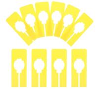 UKCOCO Clothing Dividers for Nursery and Store Organisation 10pcs Yellow Not Easy to Break , Fit for Most Square, Rectangular Or round Closet Rods for Closet