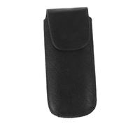 UKCOCO Convenient Ten-hole Blues Harmonica Storage Sleeve in Black Imitation Leather, Simple and Stylish Case Preventing Damage, for Travel and Outdoor Use