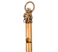 UKCOCO Copper Dragon Head Whistle Brass Emergency Whistle for Hiking and Sports Trainer Use