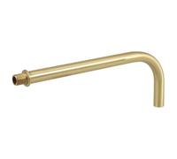 UKCOCO Copper Elbow Pipe M10 Internal Thread 15mm Brass Light Extension Pole for Wall Light Fixtures and Ceiling Fan Downrods, Single Piece Copper Bend for Lighting Accessories