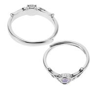UKCOCO Couples Matching Rings 2pcs Angel and Demon Mood Rings for Women and Men for Valentine’s Day