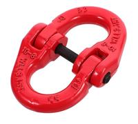 UKCOCO Coupling Chain Links 3.2T Alloy Steel Double Ring Connector for Crane Lifting and Workshop Applications, Heavy Load Safety Chain Accessory