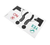 UKCOCO Creative Waterproof Toilet Seat Decals Bathroom Sticker with Funny Restroom Label for Potty Training and Public Washroom Pee Targets