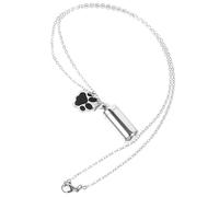 UKCOCO Cremation Necklace Pet Urn Pendant for Dog Owners Paw Print Keepsake Jewelry Lightweight Compact Memorial Necklace Cherish Memories of Your Beloved Pet