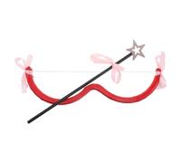 UKCOCO Cupid Costume Accessory Set with Light Gold Five-star Bow and Mini Love Heart Arrows for Adults - Valentine’s Day Cosplay Prop for Parties, Weddings, and Romantic Dress-up