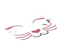 UKCOCO Cute Bunny Face Stickers Easter Glitter Rabbit Animal Sticker Temporary Body Decals for Party Cosplay Dress up Favor