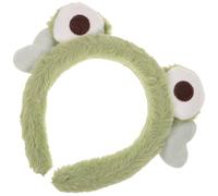 UKCOCO Cute Creative Cartoon Style Plush Frog Headband for Washing Face and Makeup, Comfortable and Wear-resistant Green Hair Band for Shower and Skincare Routine