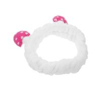 UKCOCO Cute Mushroom Flannel Headband for Washing Face and Shower That Will Not Hurt Skin Elastic Soft Hairband Stylish and Practical Hair Accessory for Women and Teens